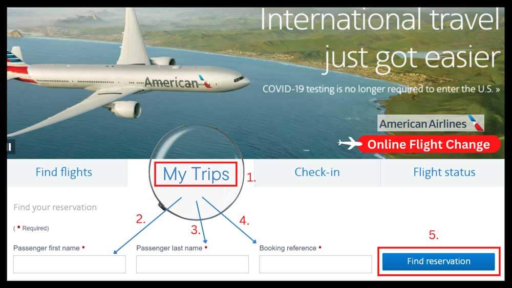 American Airlines Flight Change Policy Online