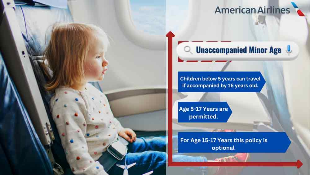 american airlines international travel with a minor