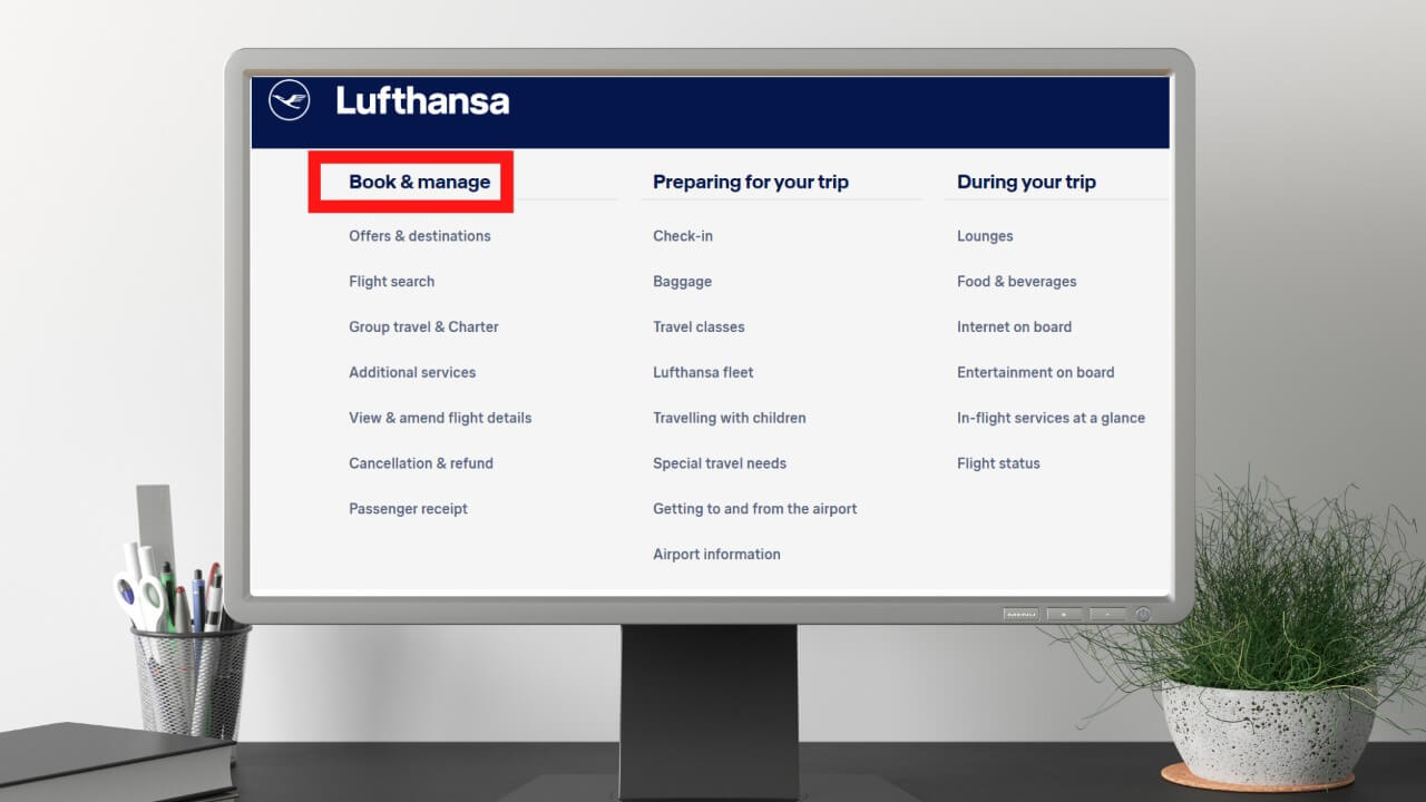 change lufthansa flight online