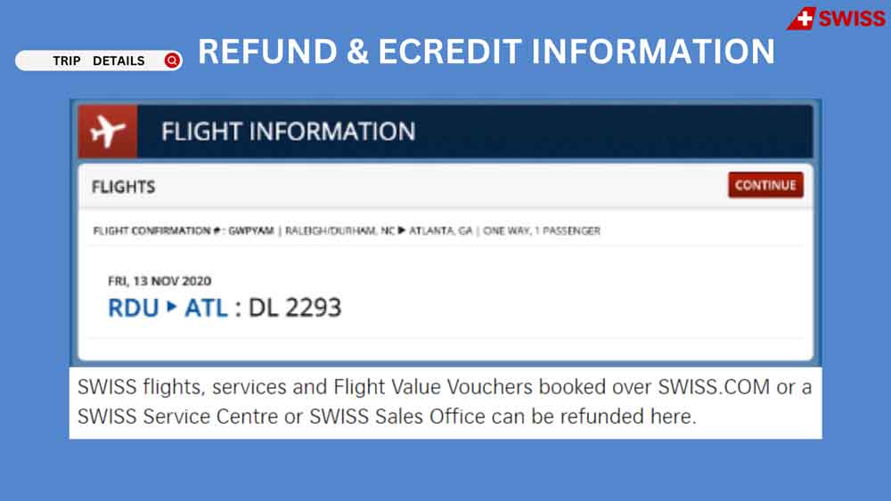 Swiss refund policy