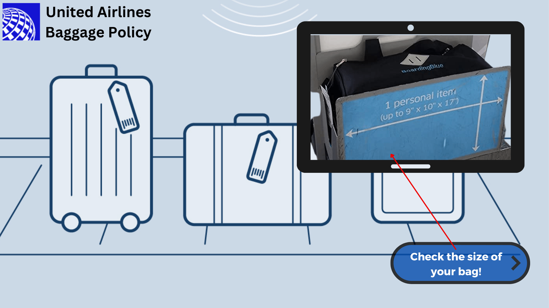 United domestic cheap baggage weight limit