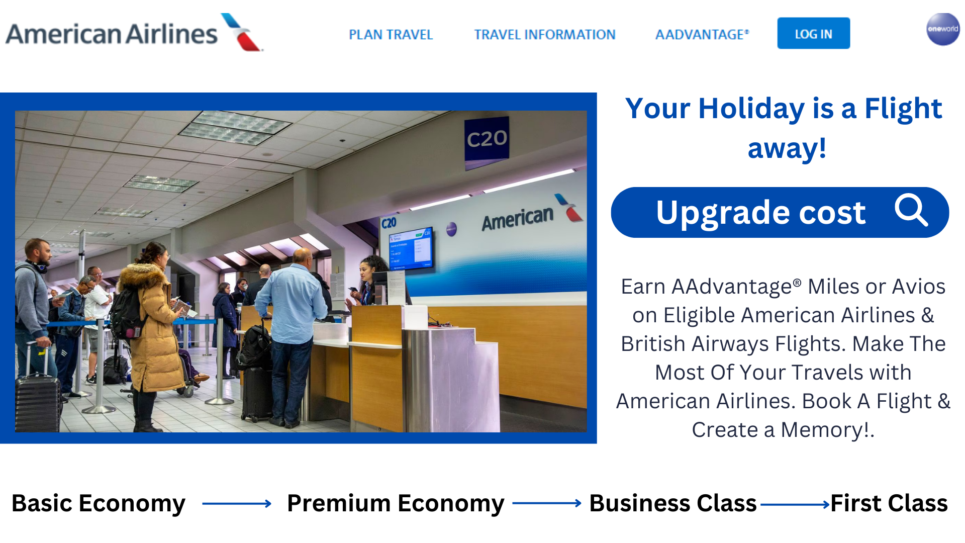 American Airlines Upgrade Cost 