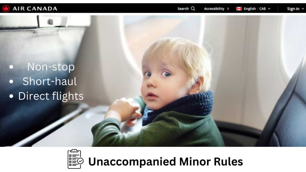 Air Canada Unaccompanied Minor Policy